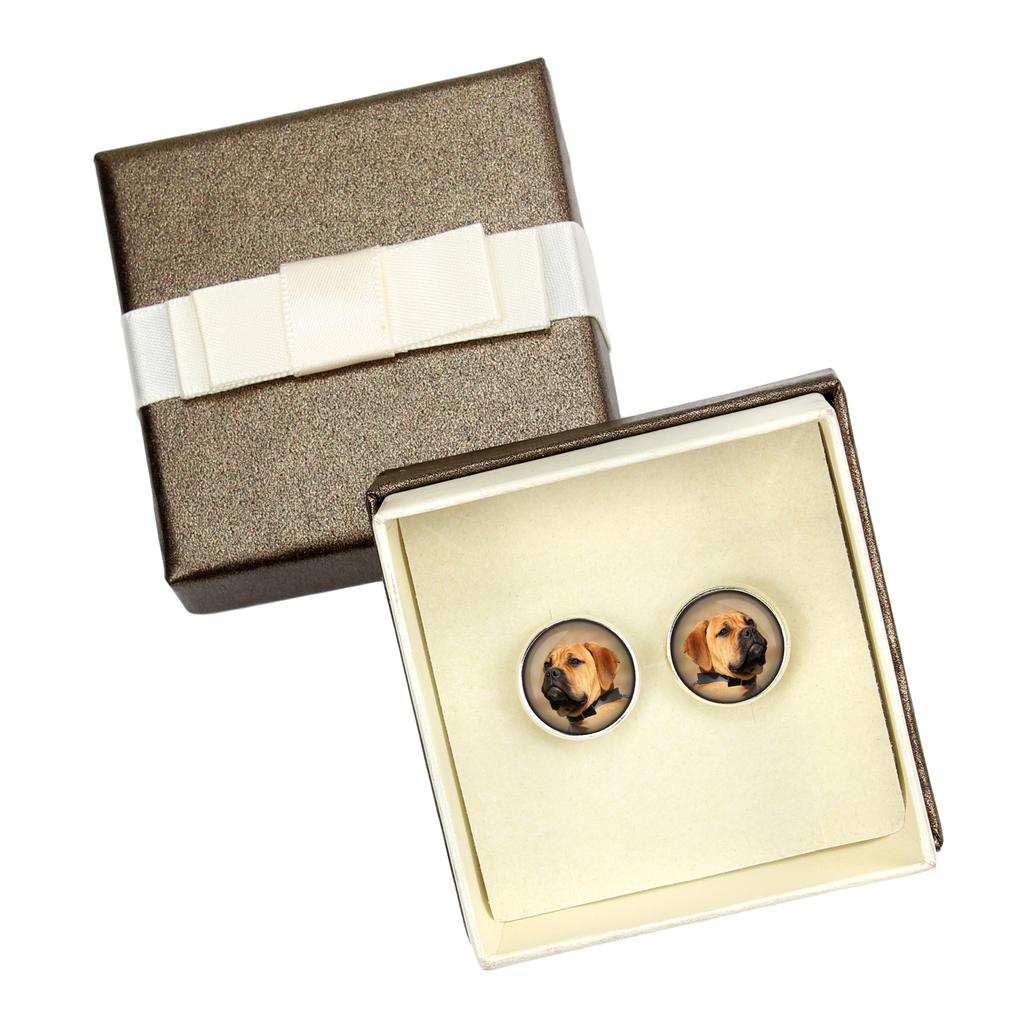 Bullmastiff - cufflinks in a box, handmade jewelry, product of the Art-Dog brand