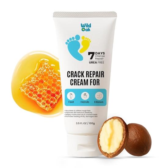 

Крем для интенсивного восстановления WildOak 7 дней | Для потрескавшихся пяток, ступней, рук и локтей | Увлажнение для сухой, шероховатой кожи | Без мочевины | 100 г