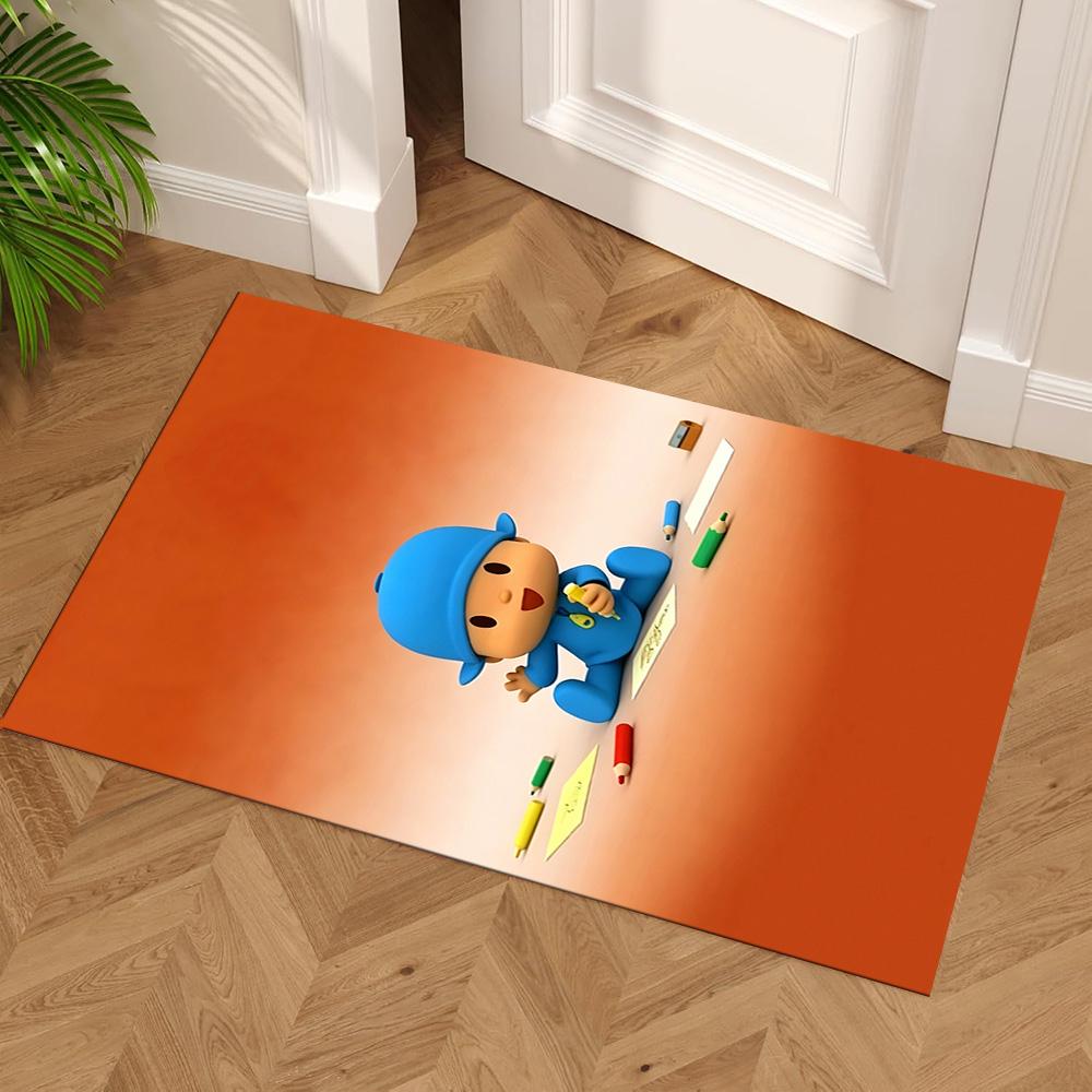 Pocoyo Floor Rug Office Rug Suitable for Balcony Bedrooms Foyer Game Room Antislip Carpet Anime Office Decor