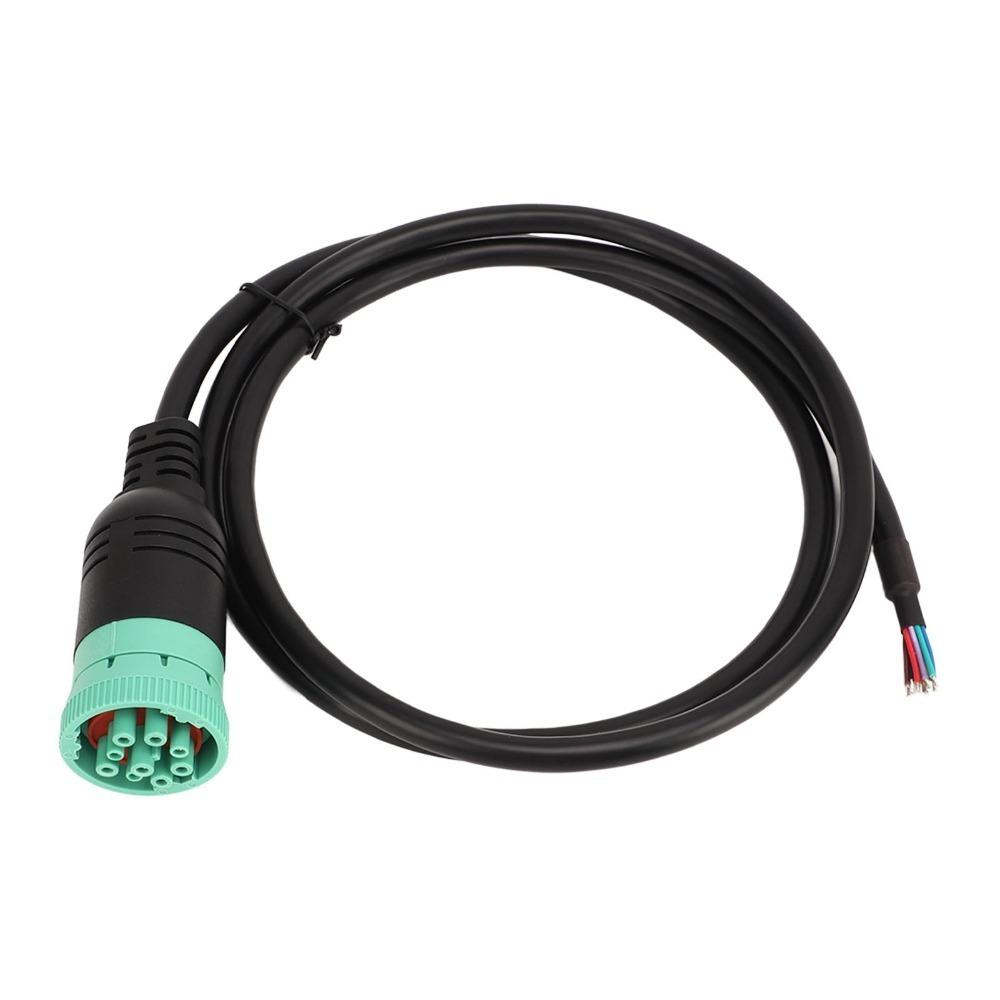 9 Pin Female Diagnostic Cable Open Plug Extension Connector Cable ECU Diagnostic Communication. чёрный