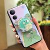 Simplicity Skin feel silicone Phone Case For VIVO V50 Lite 5G Global TPU Waterproof Rotatable stand Anti-knock cute