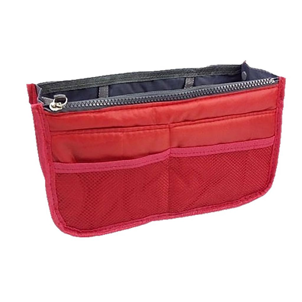 Multifunktionale, zweifach gefaltete Aufbewahrungstasche, Doppelreißverschluss, große Kapazität, Aufbewahrungsanordnung für Make-up-Toilettenartikel, große Klassifizierungstasche