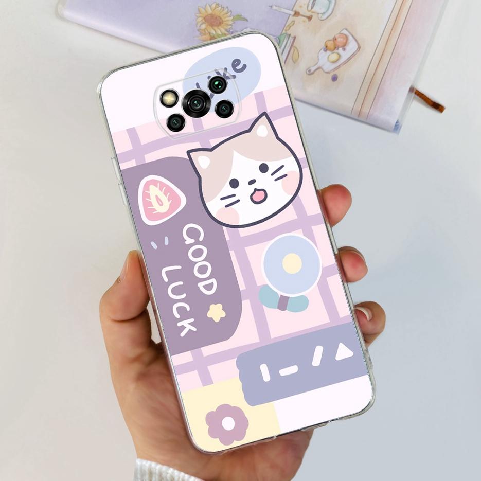 För Xiaomi Poco X3 Pro Fodral Ny Mode Målat Skydd Genomskinligt Silikon Mjukt TPU Telefonfodral För Xiaomi Poco X3 NFC PocoX3 Pro Skal