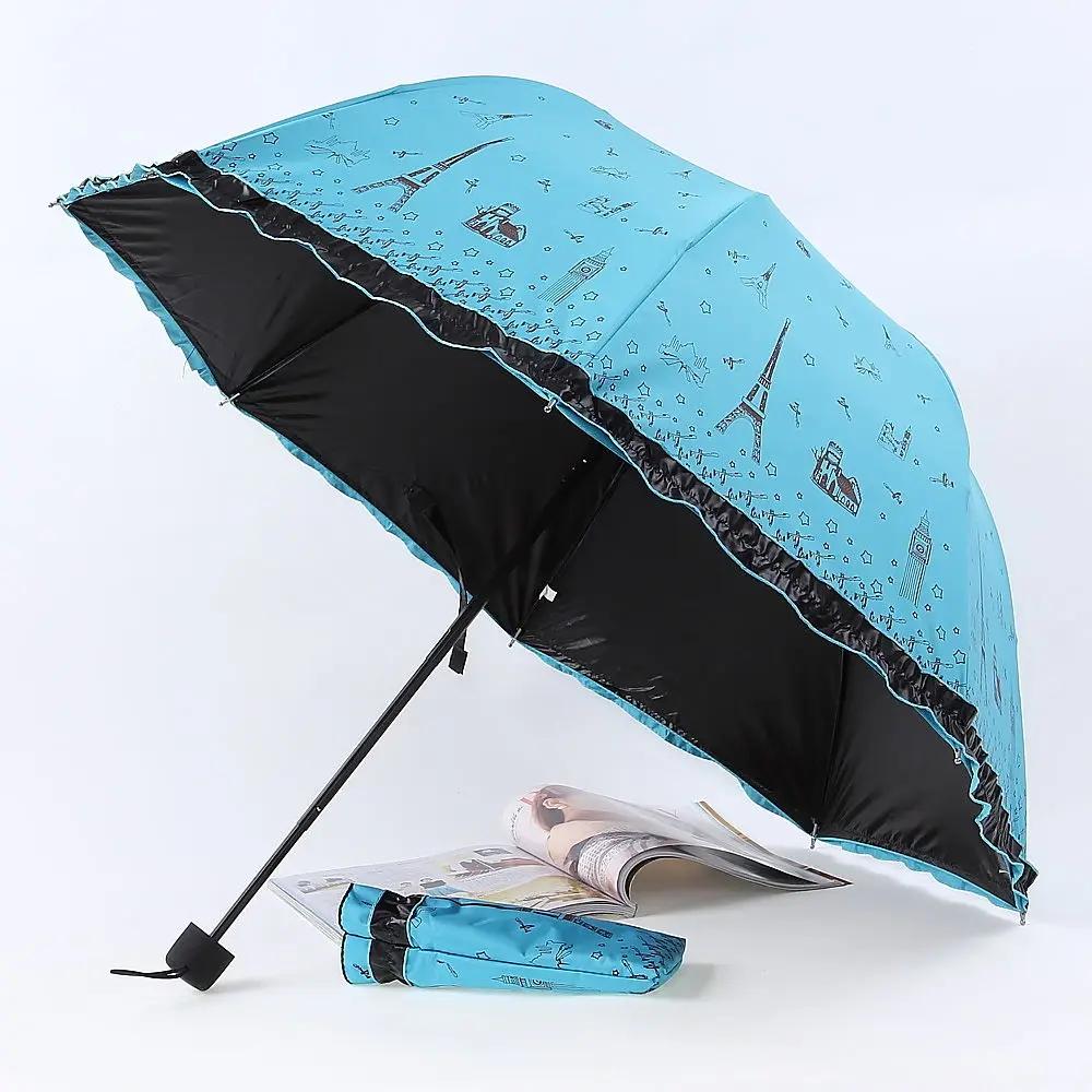 Fashion Folding Umbrella Women Parasol Men Girls Anti-UV Waterproof Portable Eight-bone Cartoon Chinchilla Travel UMBRELLAS