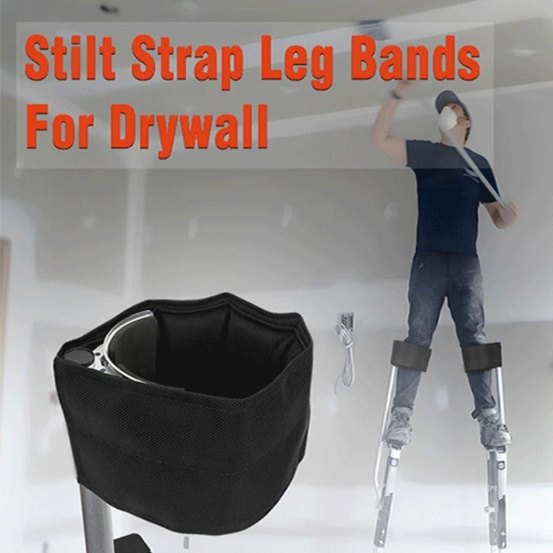 Adjustable Safety Straps for Drywall Stilts with Strong Closure Ensuring Secure Fit On All Leg Types