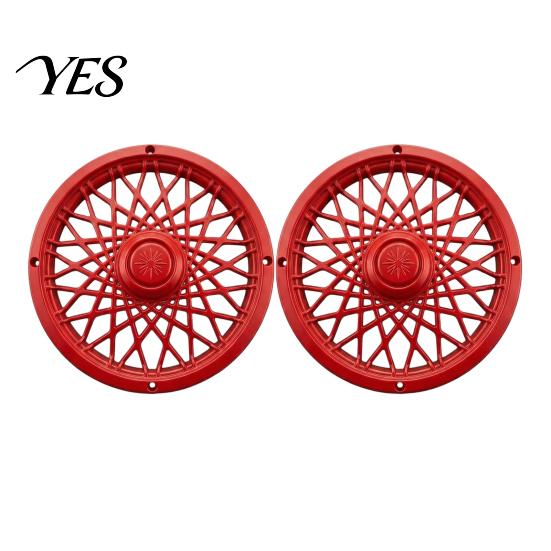 Outdoor Trash Can Accessories Rim Cover, Modern Decorative Wheel Spider-Spoke Residential Upgrades Style Accessory for Standard Garbage Bin