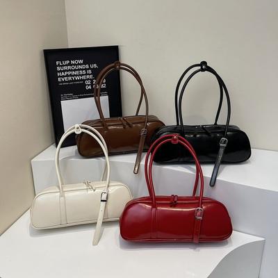 Neue Baguette-Tasche Retro schlicht und vielseitig Umhängetasche Damen High-End Pendeln Nische Achseltasche