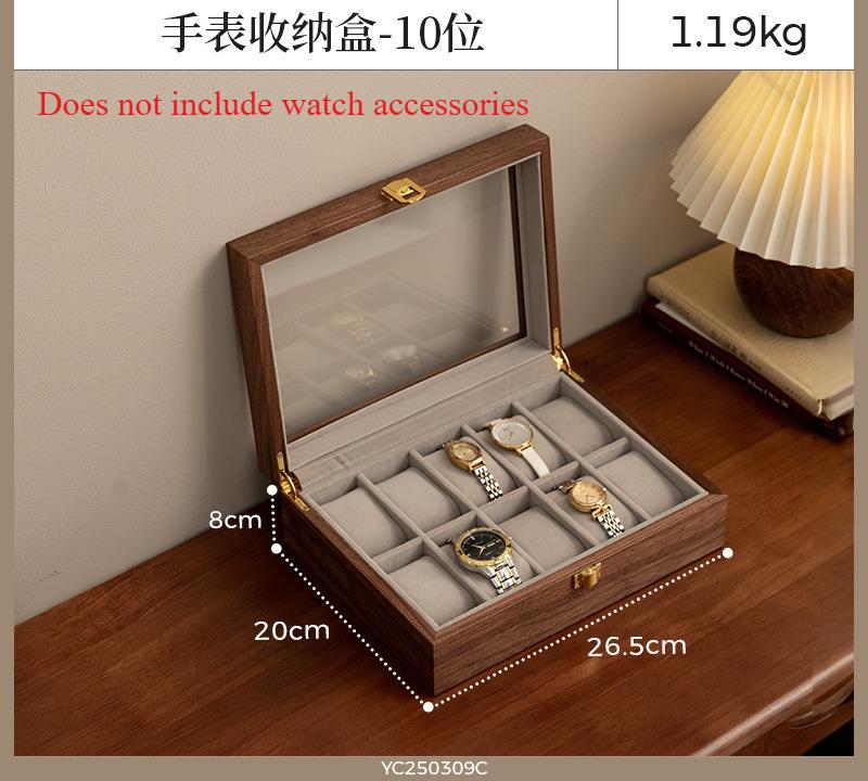 Home-use Exquisite Wooden Watch Storage Box, High-end Display Box Specifically for Men's and Women's Watches, A Gift for Boys