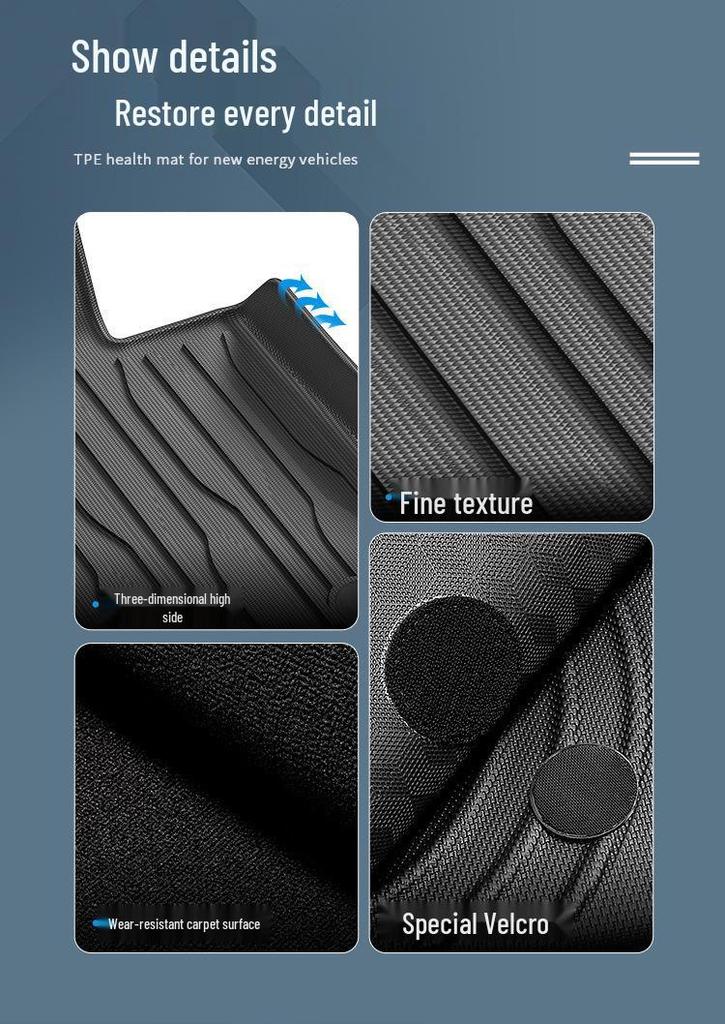 Custom TPE Floor Mats for BYD Qin L DM-i, Eco-Friendly Trunk Mats