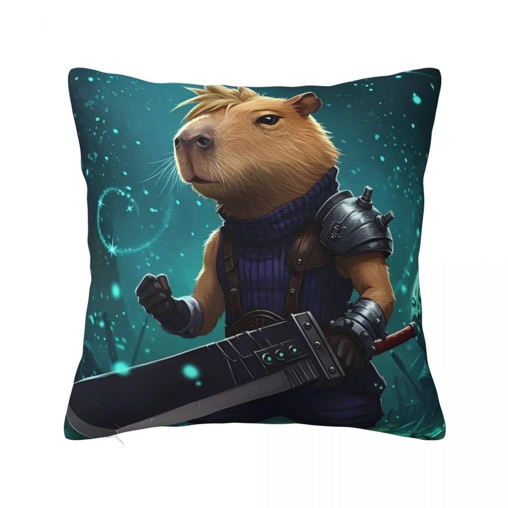 Kawaii Anime Capybara Pillow Cover Fashion Pillow Case For Chair Sofa Home Decoration Cushion Cover Square Pillowcases Gift