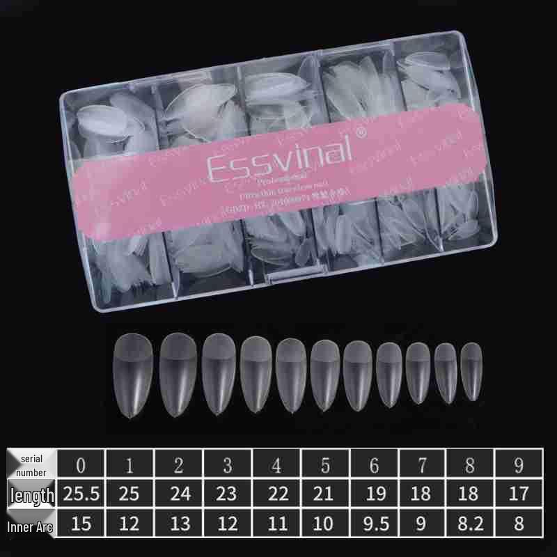 

Nail Art Ultra-Thin Seamless Extension Tips - Dual-Use, No Filing, Handmade, Wearable Full & Half False Nail Patches