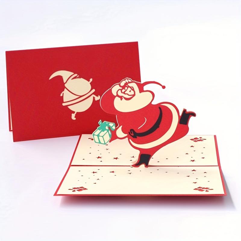 3D Christmas Blessing Card with Greeting Card Christmas Gift Accessories DIY Blessing Message Christmas Tree Card