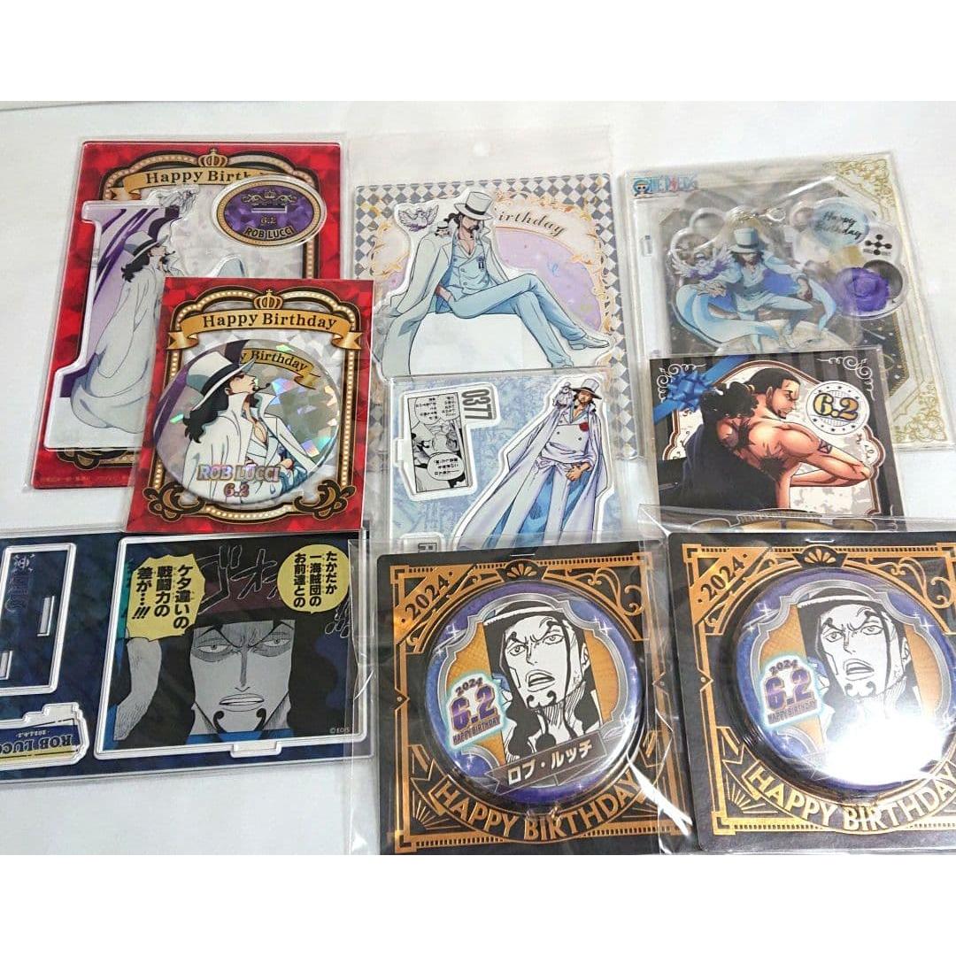Used One Piece Rob Lucci Birthday Goods Set