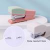 1PC Mini Swing Stand Stapler with Removable Note Clip Portable Desktop Stress Relief Stapling Machine for Office Binding