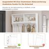 Ensemble de vestiaire pour couloir, Moderne Ensemble de vestiaire pour couloir 4 crochets, Meuble à chaussures, Banc à chaussures, Compartiment ouvert, Meuble d'entrée pour entrée, Blanc