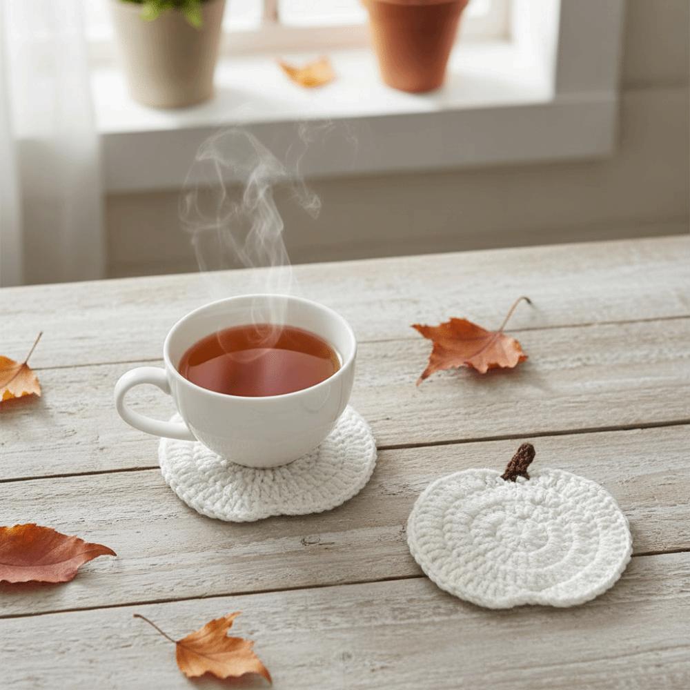 6 Piece Cartoon Drink Cup Mat Hand-woven Coffee Mug Mat Practical Heat Insulated Mat Farmhouse