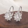 Xiaomi 925 Sterling Silver Earrings For Women Trendy Geometric Flower Zircon Earring Jewelry Prevent Allergy Party Gift Accessories