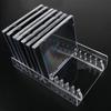 Clear Acrylic CDs Holder, Desktop Organizers Rack for 12 Standard CDs Case, Slip Resistant Base
