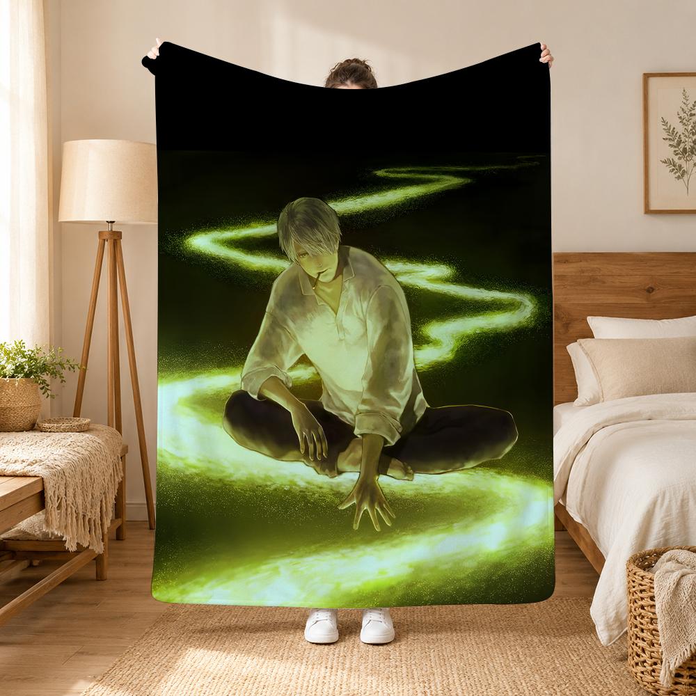 Mushishi Anime Throw 240G Flannel Blanket, Suitable For Sofas, Beds, Offices,  Exquisite Gift Blankets