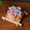 Sakura Çiçeği Pirinç Kek Silikon Kalıbı Yapışmaz Çiçek Şekilli Kalıp Ay Keki Mung Fasulyesi Kek Tatlı DIY Pişirme Aracı için