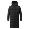 Men's Long Sports Down Coat - Over-the-Knee Winter Jacket for Students