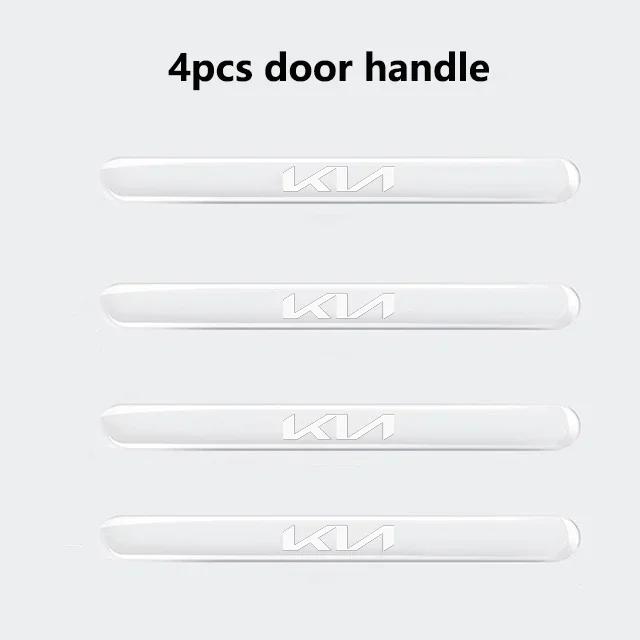 AADW1 Car Door Bowl Handle Protector Stickers Anti-collision Strips for KIA Rio Soul K5 K3 Seltos Sorento Forte Optima Soul Sportage