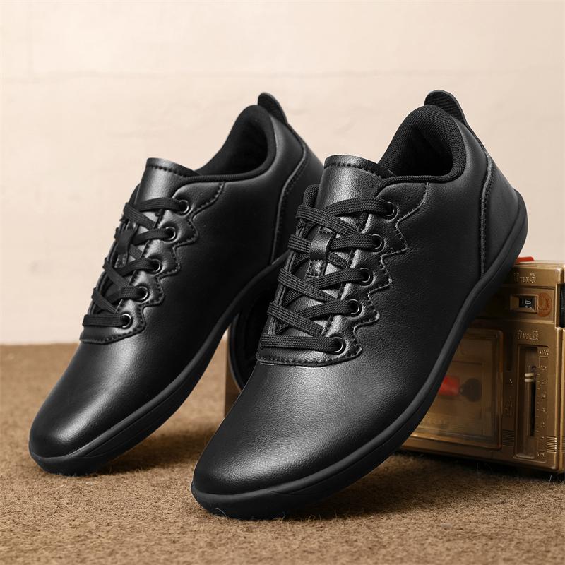 Men Barefoot Casual Flats Women Wide Palm Driving Shoes Black Wide Head Couple Walking Shoes Blue White Shoes Large Size
