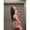 Sweet Hot Girl Suit Women's Summer Sexy Slim Fit Camisole Top High Waist Mini Skirt Two Piece Set Fashion Female Clothes