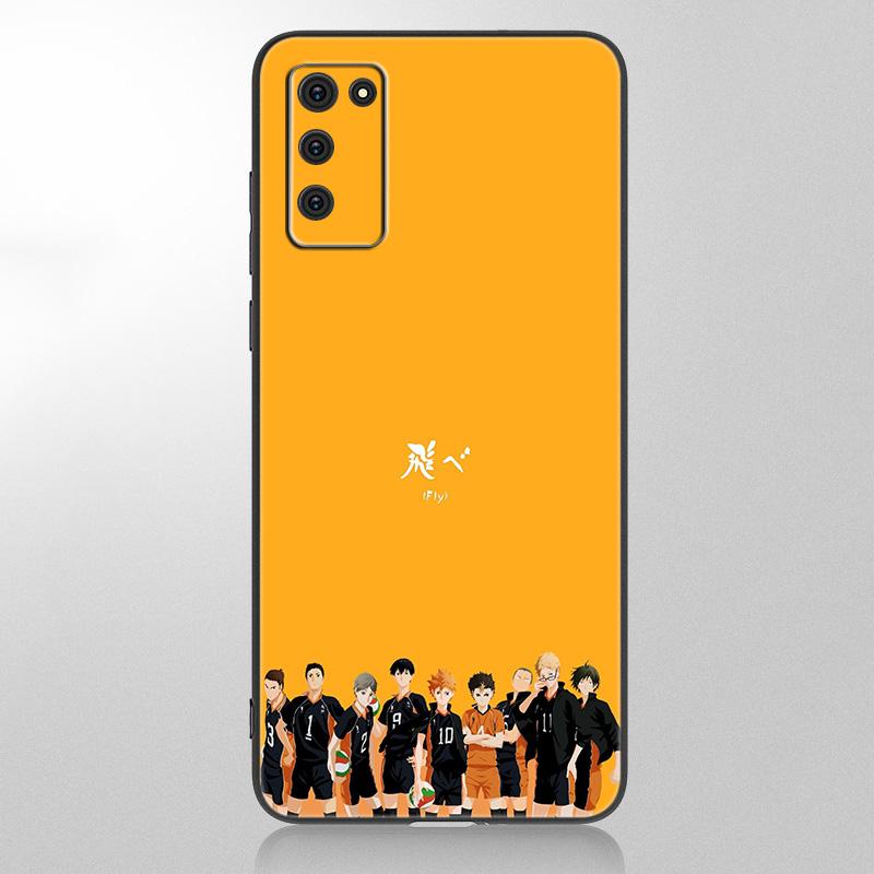 

Чехол для волейбола с аниме Oya Haikyuu для Samsung Galaxy A12 A02S A22 A32 A52 A72 A71 A51 A41 A31 A21 A11 A50 A70 A20S, черный чехол Samsung A41