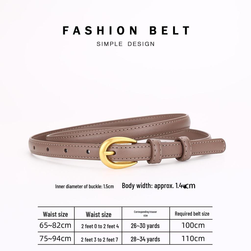 Women's Genuine Leather Dress Waist Belt - Versatile, High-End Fashion Accessory