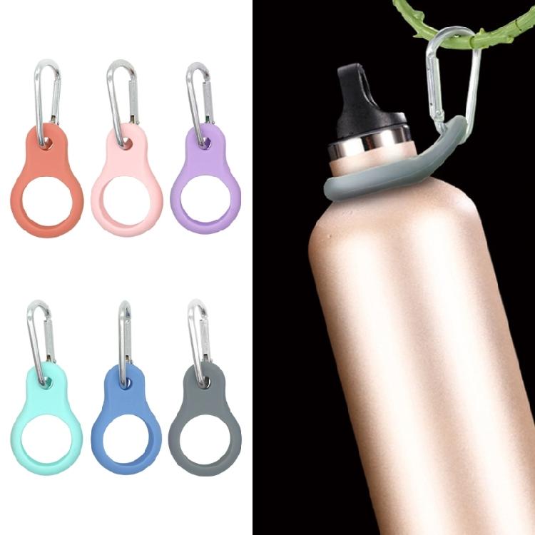 3Pcs Portable Water Bottle Carrying Holder Silicone Hanging Buckles Outdoor Water Bottle Carriers with Carabiner Clip