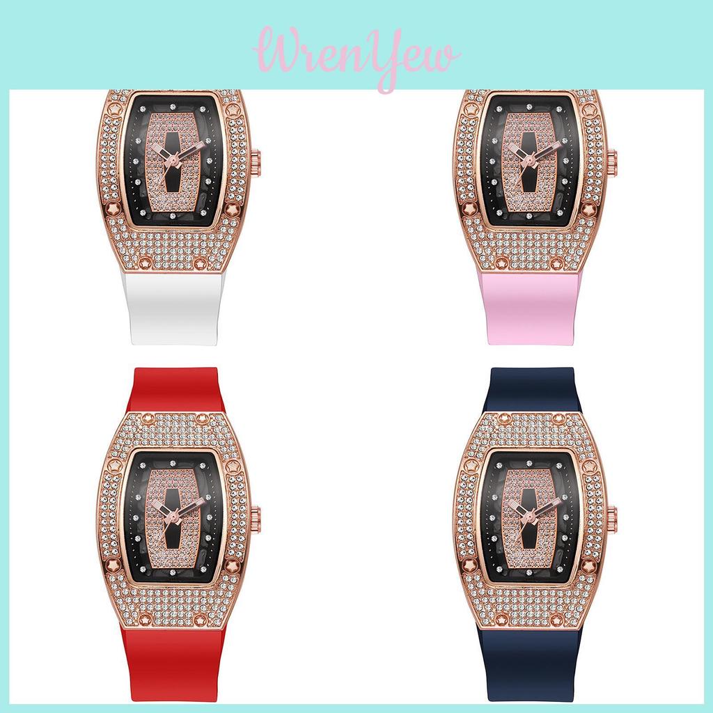 Women Fashion Quartz Watch With Diamond Embellishments For Casual Wear