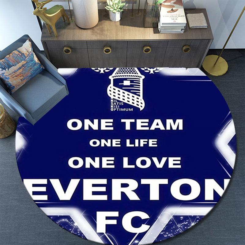 Everton Pattern Round rug,Carpet Rug for Living Room Bedroom Playroom ,Non-slip Floor Mat,Holiday Gifts and Birthday Gifts.