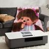 Decke Überwurf Niedlich Super Cartoon Gemütlich Plüsch Wohnzimmer M-MonchhichiS-ES Sofa Couch Kindlich Geburtstagsgeschenke
