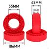 4 Pieces Silicone Rubber Inserts 1.9inch Tires Foam Insert Replacements 106x42mm for 1/10 Scale RC