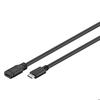 USB Type-C 3.1 Extension Cable - Goobay - 1 M - Black - Power and Data - MacBook Compatible