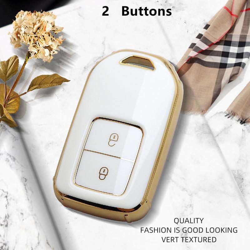 Luxurious Remote Key Case Cover For Honda CRV Fit Civic Accord HRV City Odyssey XRV Pilot Jazz Jade Vezel Crider Car