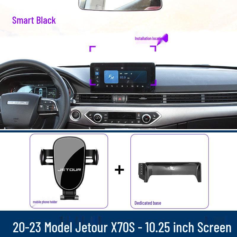 Dedicated Phone Holder for 2020-2023 Jietu X70S Car Modification