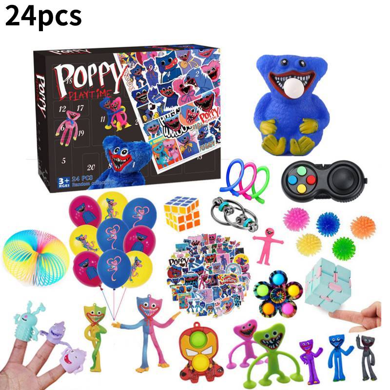 

Календарь Адвента Poppy Playtime Игрушки Рождество 24 дня Обратный отсчет Детский подарок Style C