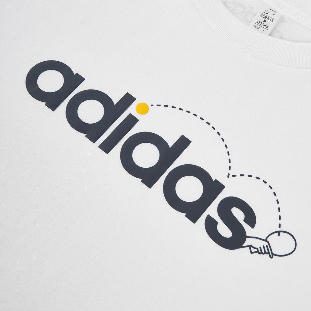 Adidas Fashionable Comfortable Simple Versatile Short Sleeve T-Shirt Men Tops White KB9437