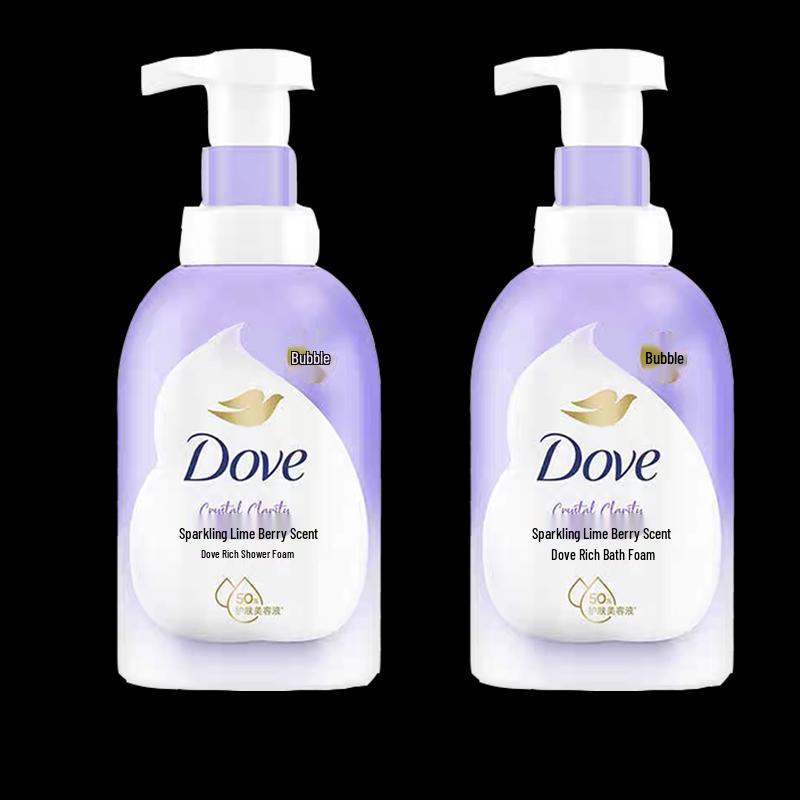 Dove Lime Berry Scented Hydrating Bath Foam (2-Pack)