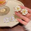 Luxury Camellia Earrings Irregular Petals Earrings Fashion Flower Earrings  For Women Girls