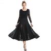 Women Modern Dance Dress Waltz Ballroom Dance Tango National Standard Dance Clothes Long Sleeved Performance Suit