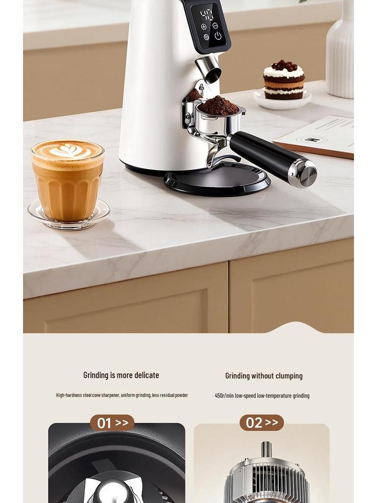 Fully Automatic Italian-Style Electric Coffee Bean Grinder – Home & Commercial Use