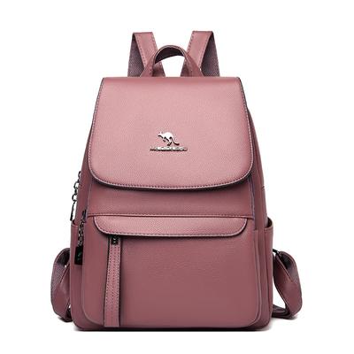 Mochila informal para mujer, nueva, versátil, de gran capacidad, de cuero suave, para estudiantes, mochila escolar, mochila de viaje para exteriores, bolso para mujer