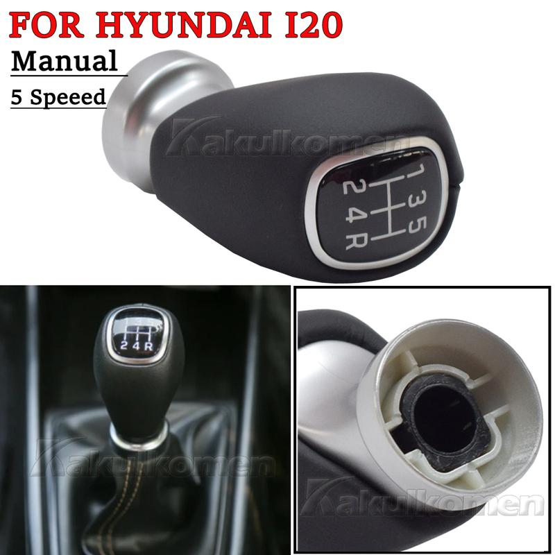 5 Speed Gear Shift Knob Shifter Lever Stick Ball For Hyundai I10 I20 Car Interior Replacement Accessories 43711-B4020 Parts