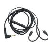Enhanceds Sound Quality 4 Braideds Wire Cable Triple Button Mics MMCX Connectors for SE425 SE535 Headphones