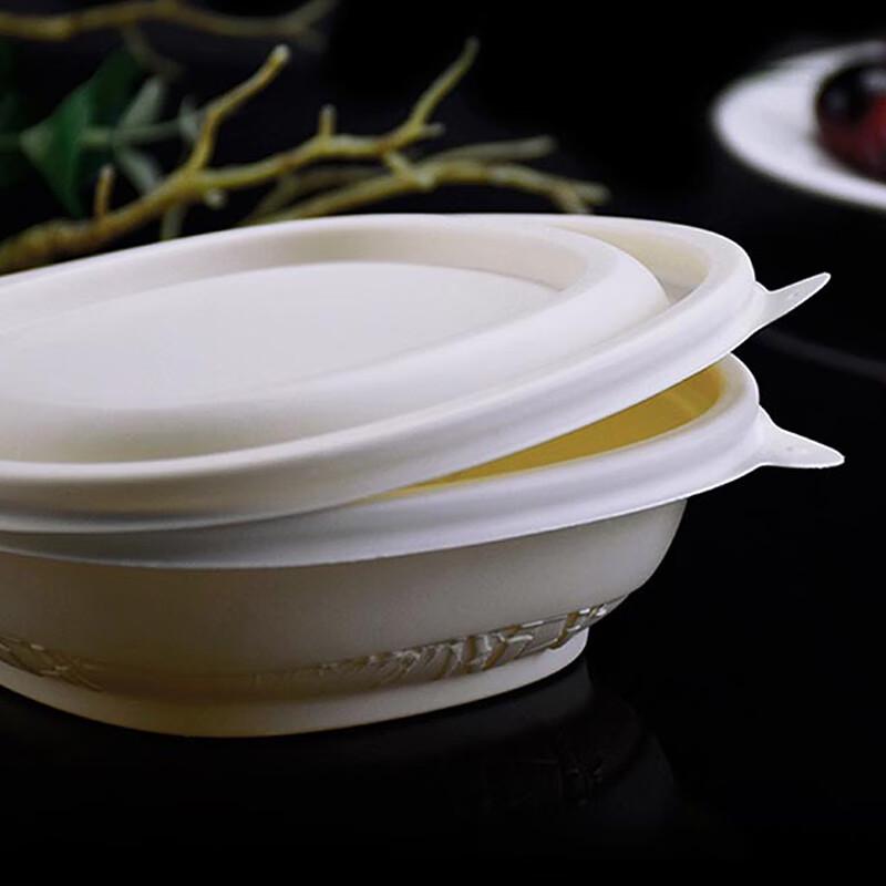Disposable Corn Starch Square Food Container 450ml