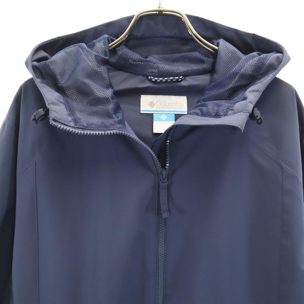 Columbia Blossom Park Rain jacket L Navy Outdoor Mesh Lining Women Used