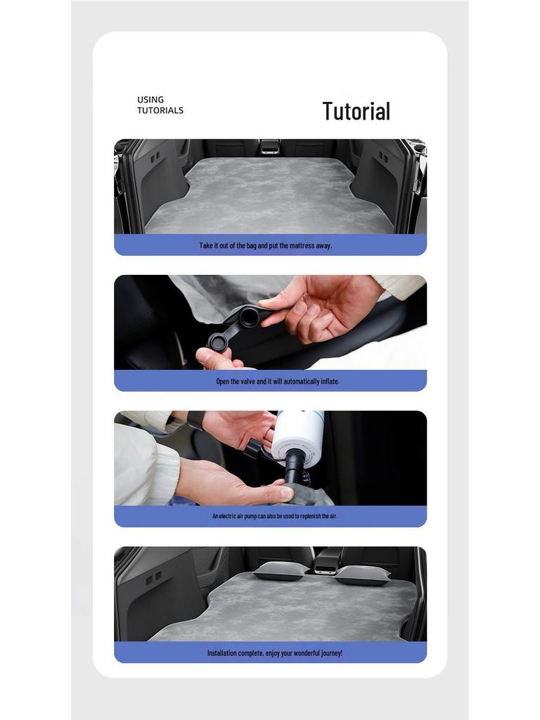 BYD Song Pro Car Bed Mattress: DMI Inflatable-Free Sleeping Pad for Rear Seat